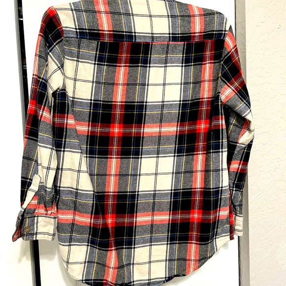 Old Navy Boyfriend flannel shirt XS - Picture 3 of 4